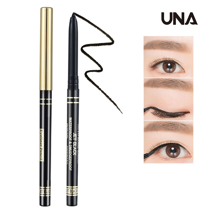 Black White Smooth Color Waterproof Oil-Proof Non-Smudge Lasting Accurate Eyeliner Glue Pen Lying Silkworm