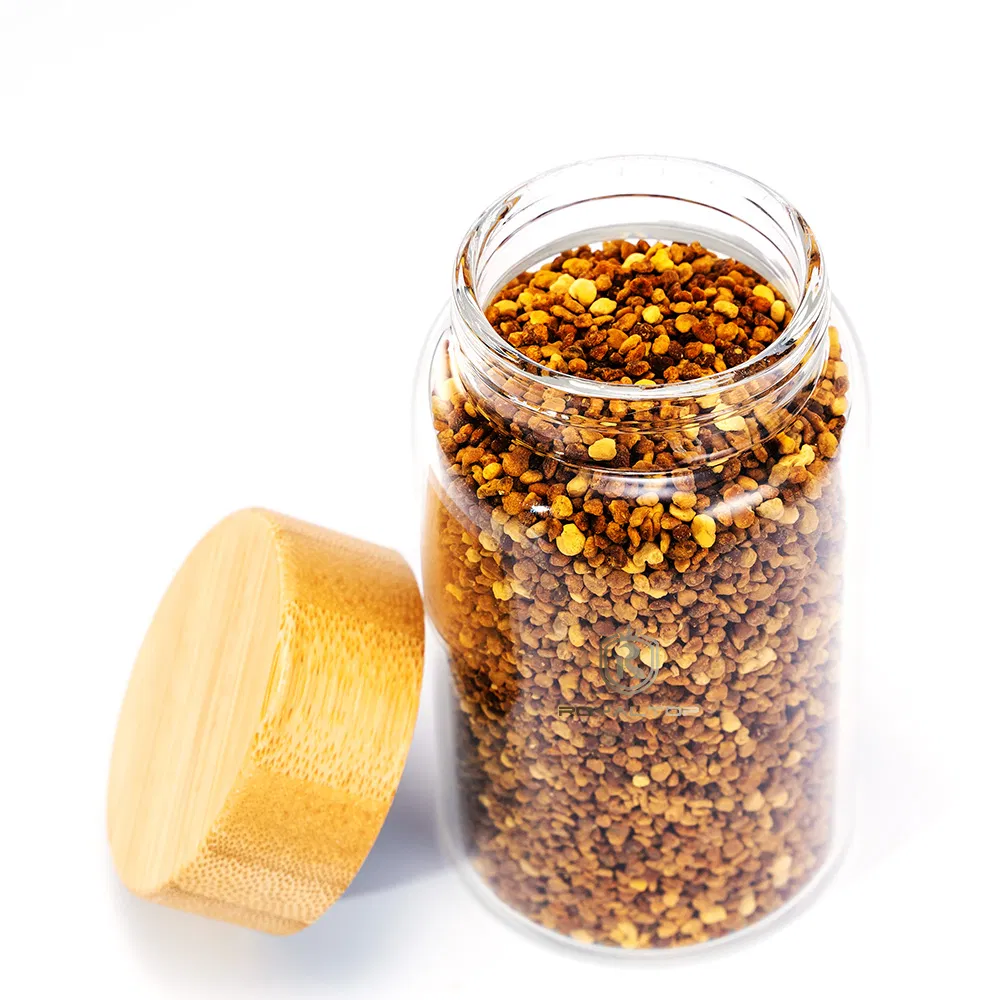 Стеклянная банка для специй 150мл с бамбуковой крышкой
