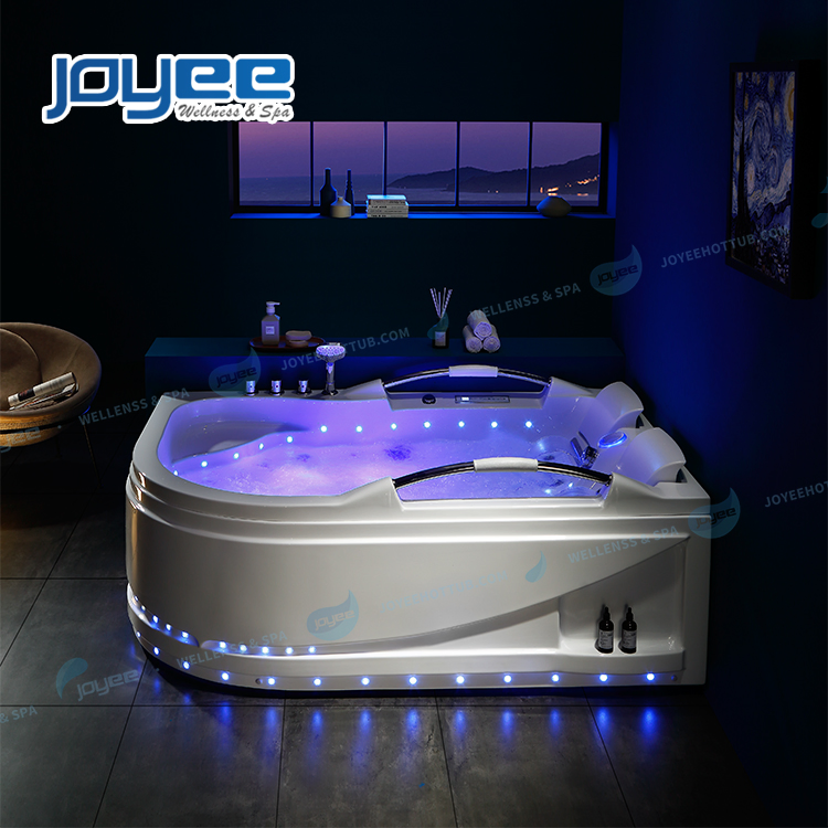 Угловая гидромассажная ванна Joyee с LED-подсветкой