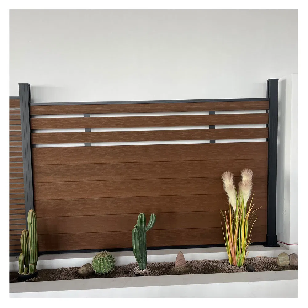 Contemporary Aluminum Garden Fencing Privacy Board Fence WPC Wood Plastic Composite 180X180 Farm PVC Fence Panels for Outdoor