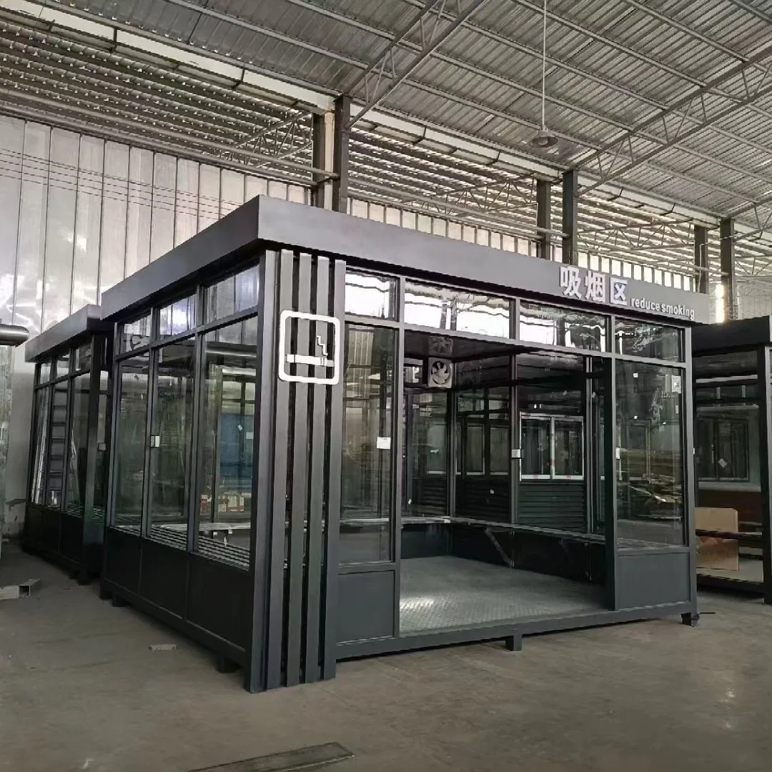 Hot Selling Portable Prefab Steel Structure House Mobile Smoking Booth