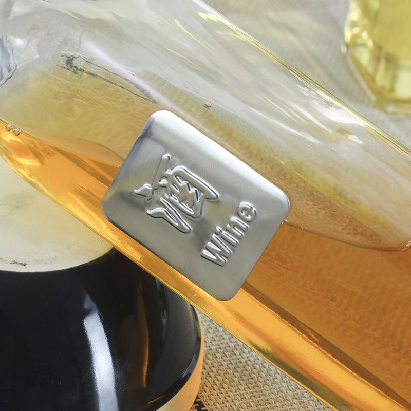 Food Grade Empty 17oz Glass Olive Oil Bottle 500ml Clear Oil Vinegar with Pourers and Funnel