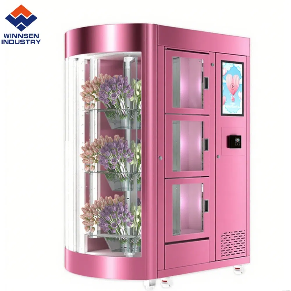 Instant Satisfaction Flower Vending Machine Space-Efficient with WiFi