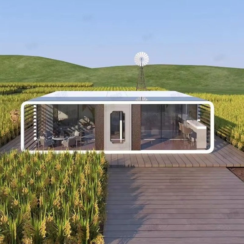 High Quality Luxury Modular Mobile Apple Cabin Hotel Prefab Space Capsule