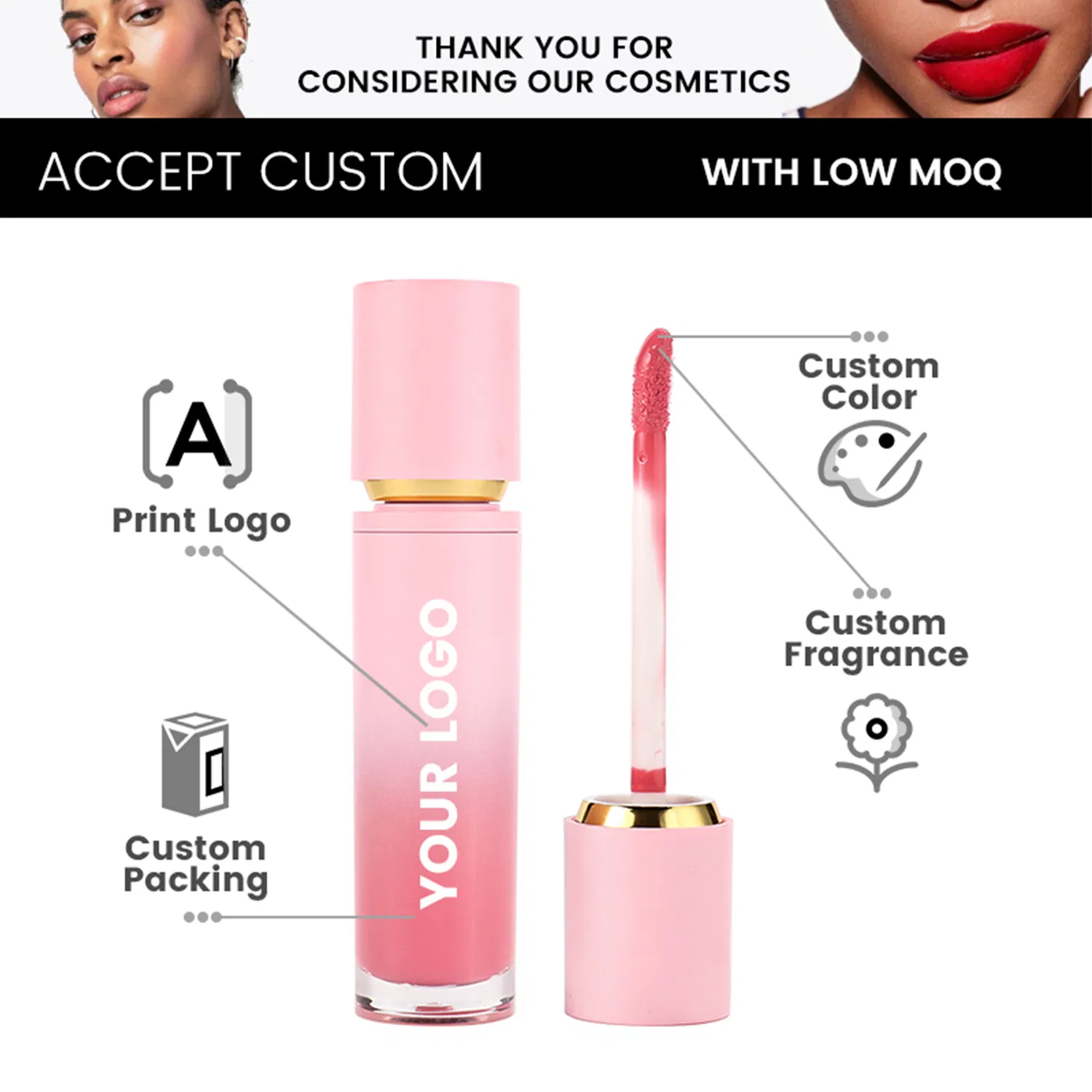 Premium Vegan Lip Gloss for Wholesale Distribution - Factory Direct