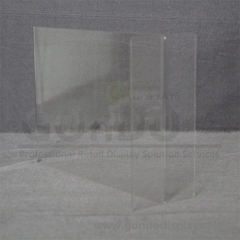 Acrylic T Shape Table Top Display Stand, Bottom Load, Portrait Style Menu Ad Frame. Perfect for Restaurants, Promotions, Photo Frames, Classroom