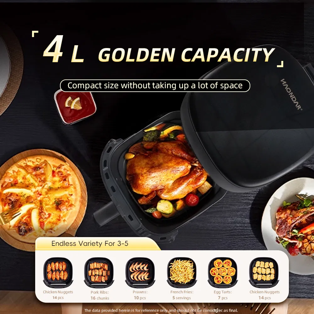 Smart 4L Touch Control Air Fryer for Healthy Cooking