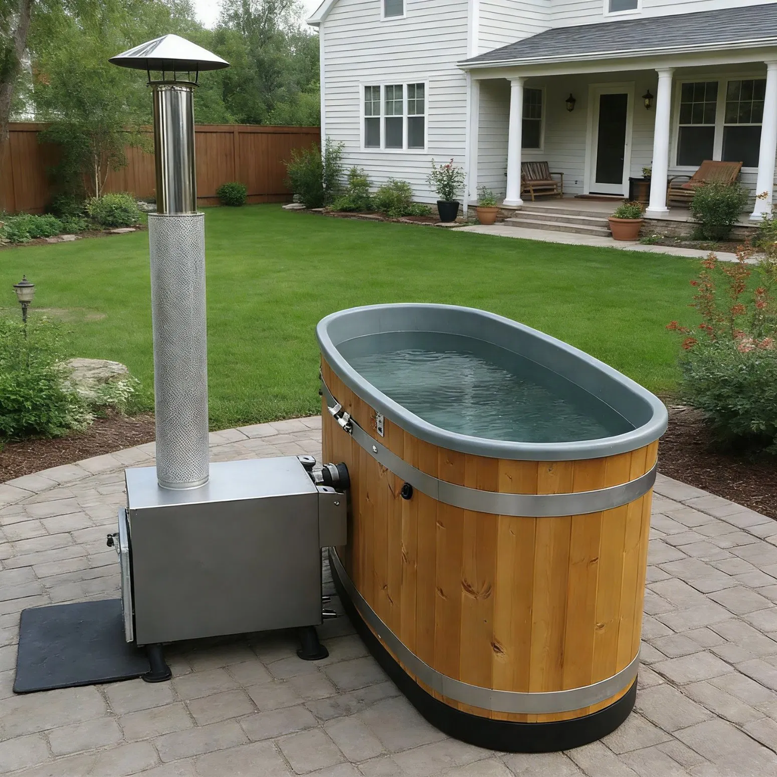 Деревянная купель Boda на дровах для 2-4 человек