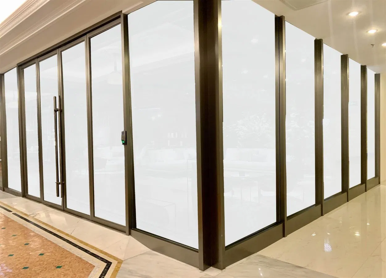 Pdlc Magic Glass Film Smart Glass 10mm Pdlc Self Adhesive Smart Glass Film