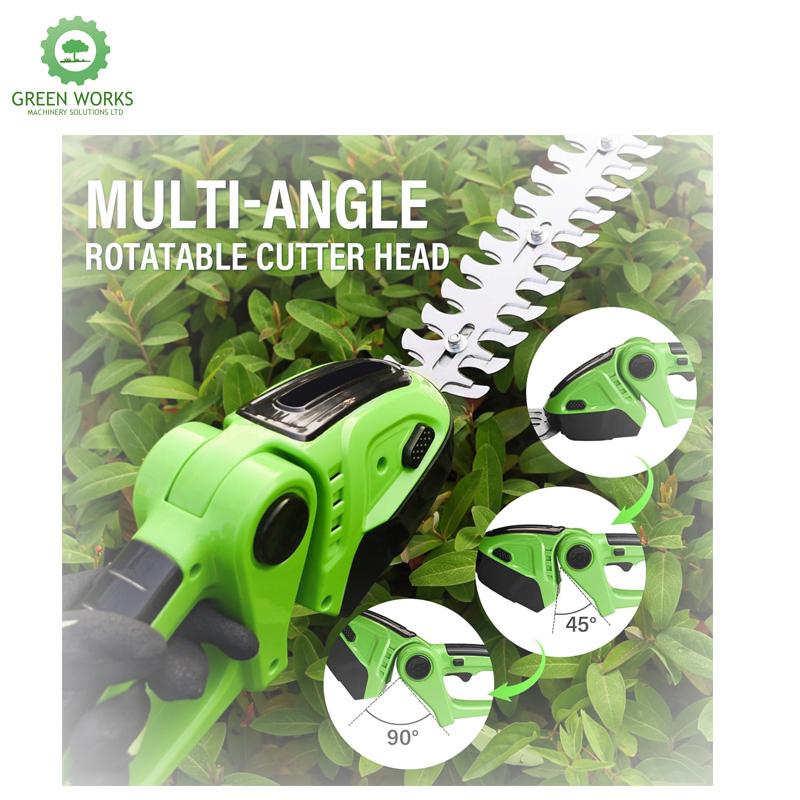 Mini Lithium Battery Garden Grass Electric Hedge Trimmer for Greenbelt Shrub Weed Pruning