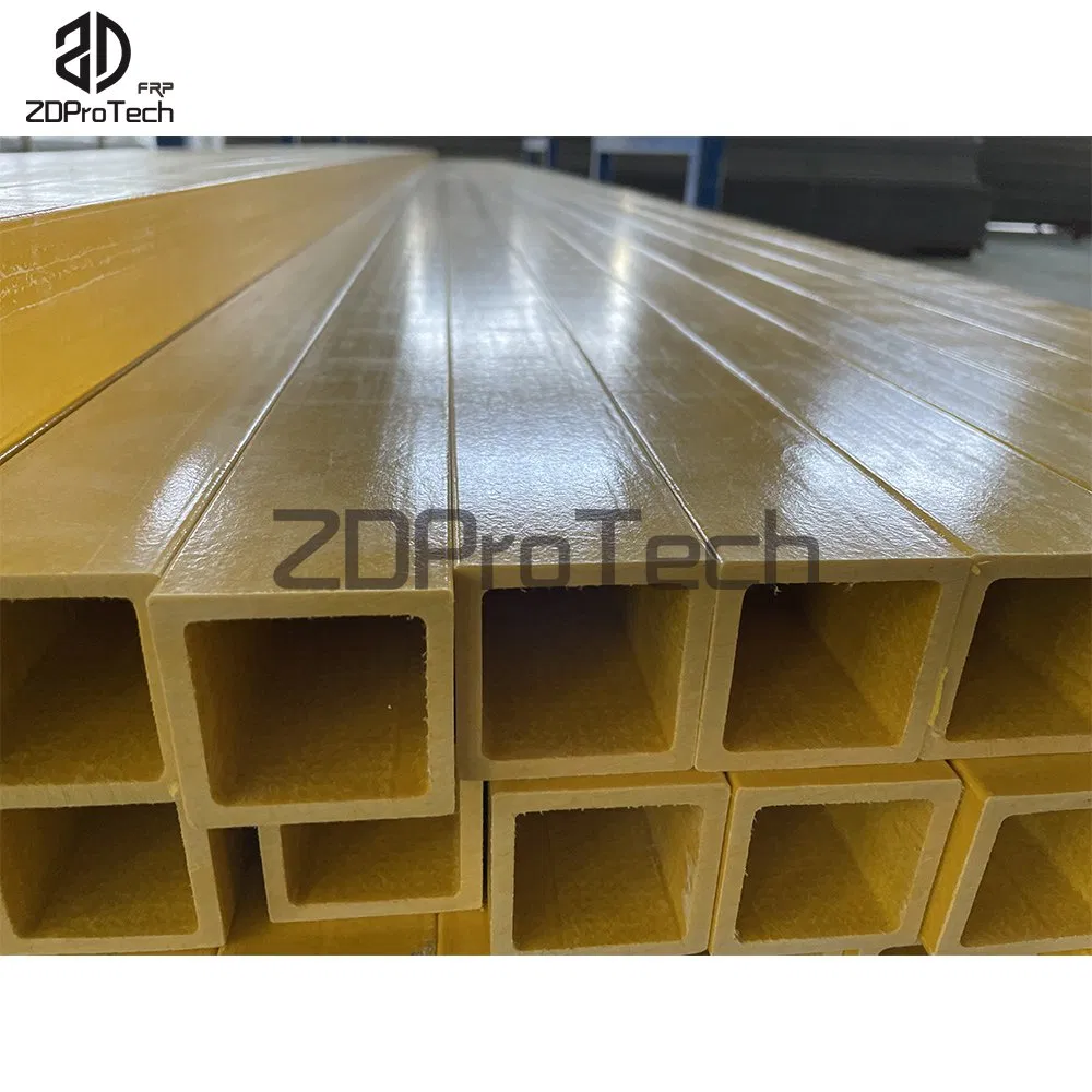 Holiday Special Offers Anti Corrosion Structural FRP Square Tube for Outside Handrails