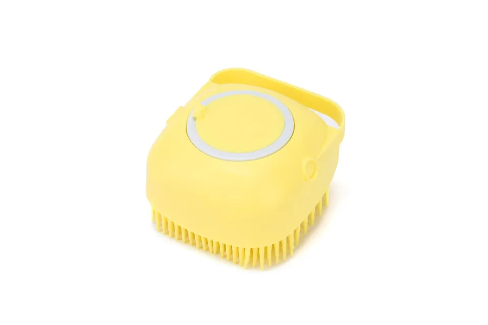 Eco Friendly Massage Scrubber Body Brush Shampoo Dispenser Silicone Bath Massage Soft Brush