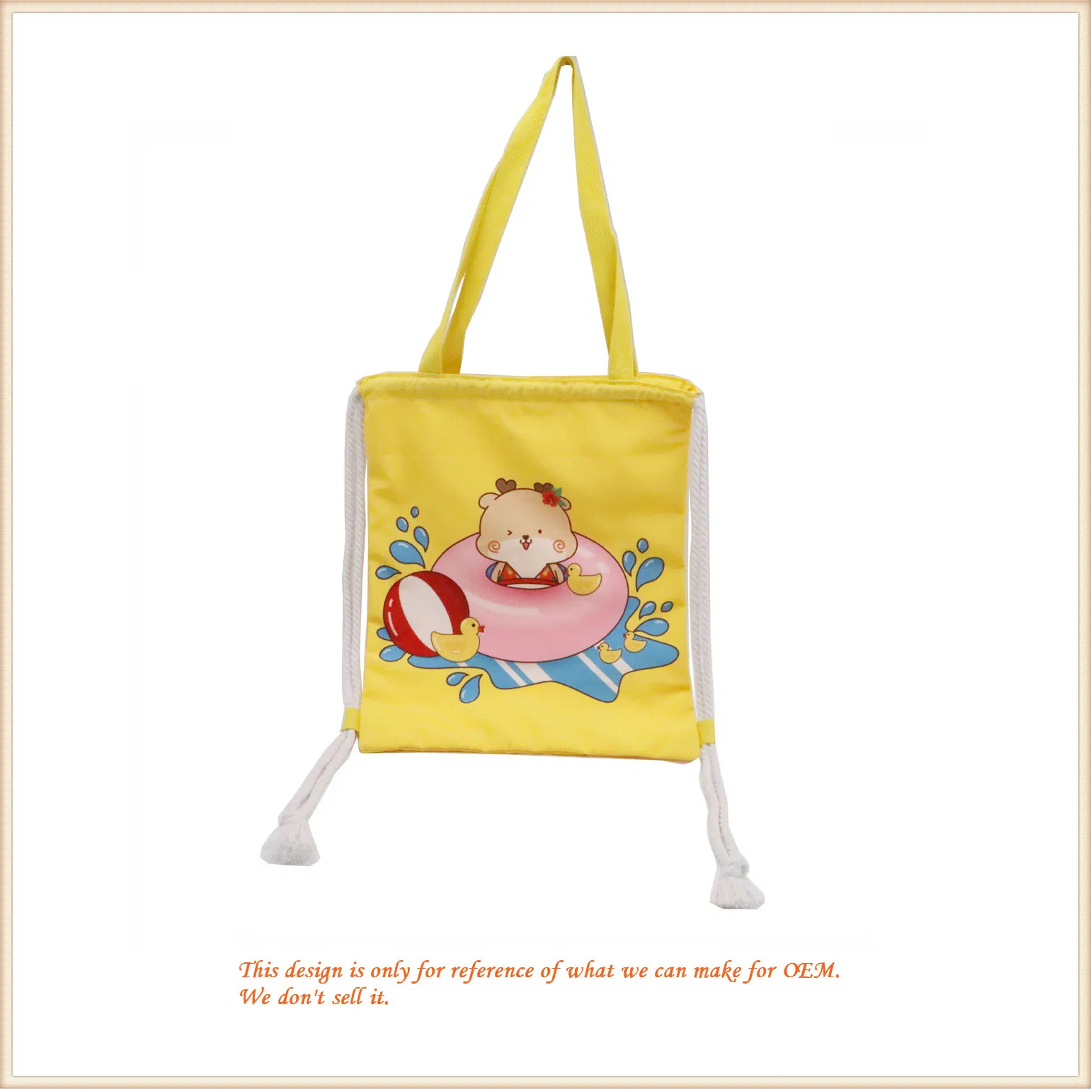 Cloth Shoulder Bag/ Little Yellow Backpack/ Custom Handbag
