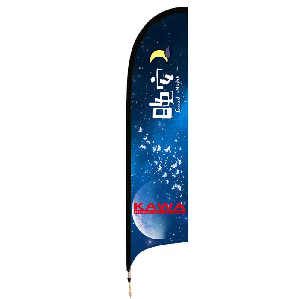 20FT Wholesale Custom Promotional Beach Feather Flags with Heavy Duty Cross Base