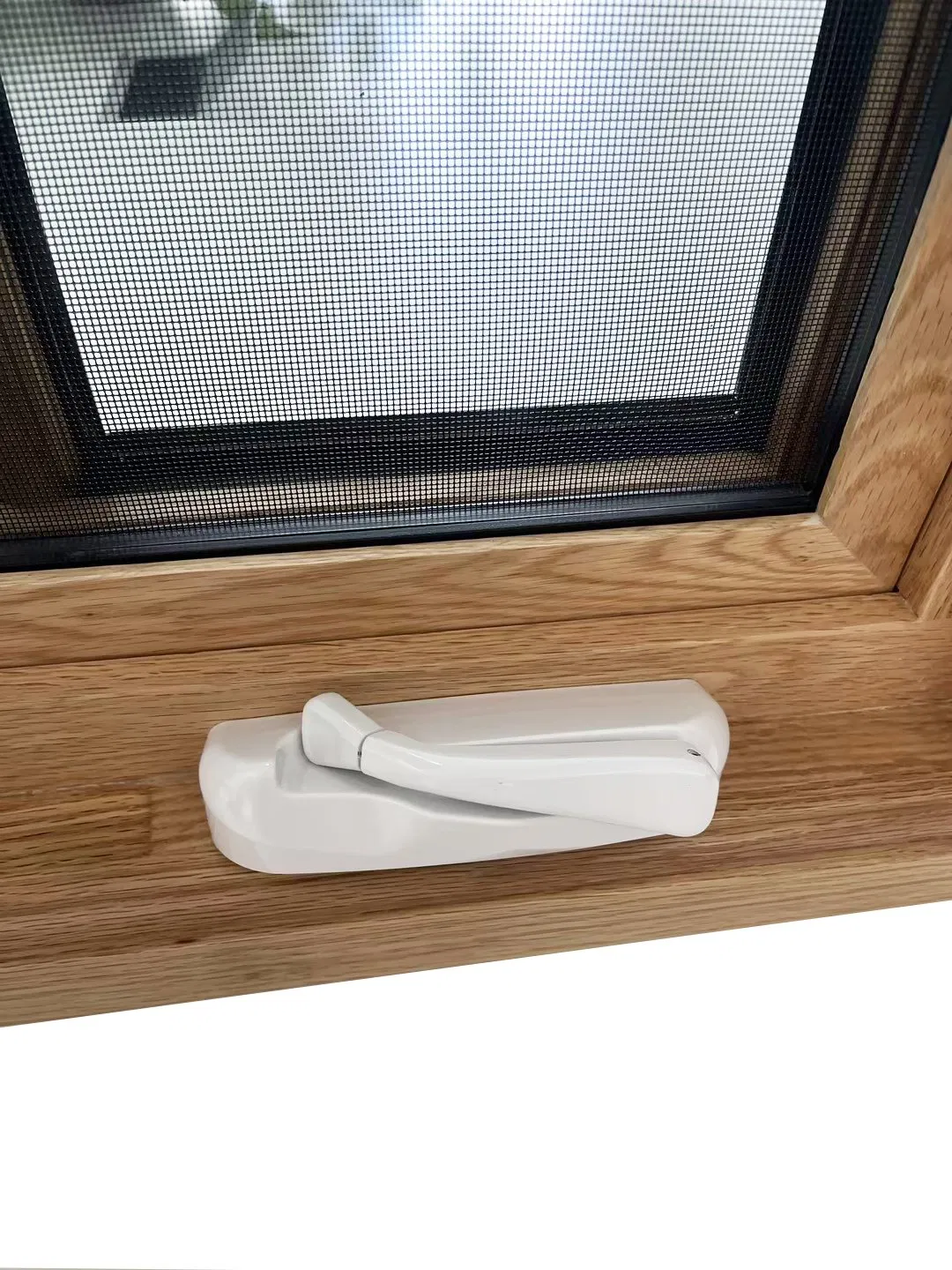 Penjoy Classic Style Villa Wooden Windows Double Glazed Window Crank Casement Windows