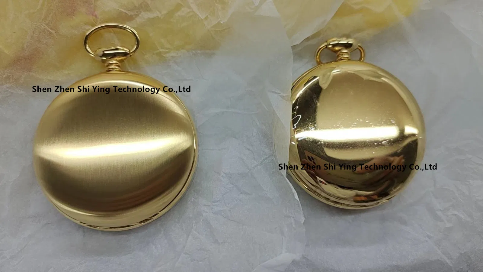 Best Gift Watches Men Brass Quartz Pocket Watch with Chain (Gold-Tone Satin Finish)