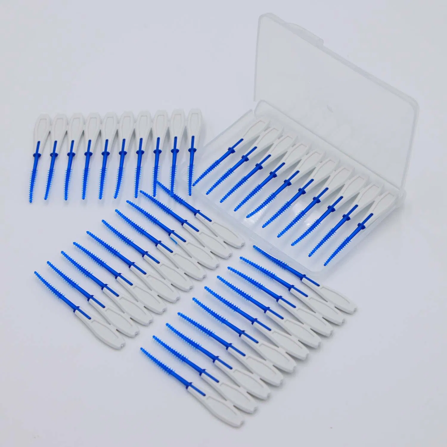 Dental Floss Picks, Dual-Use Interdental Brushes, Soft Silicone Brush Head Toothpicks