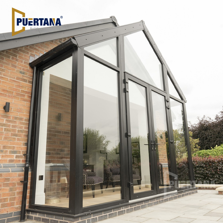 Prefab Lean to Sunroom Conservatory Greenhouse Sun Room Sunroom Glass House Aluminium Winter Garden