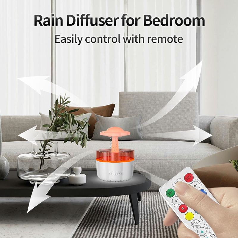 Portable 7 Color LED Rain Cloud Lamp Air Humidifier Rain Cloud Humidifier Water Drip Diffuser