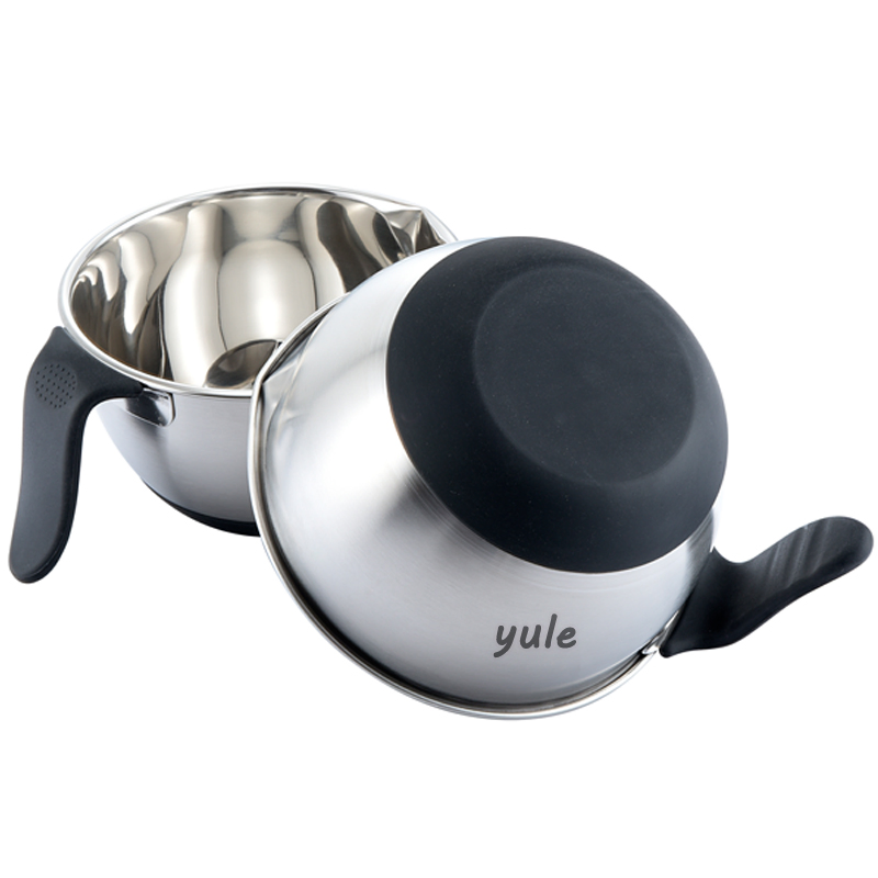 Amazon Hot Sale Stainless Steel Mixing Bowl with Airtight Lids Grater Non-Slip Bottoms Handle