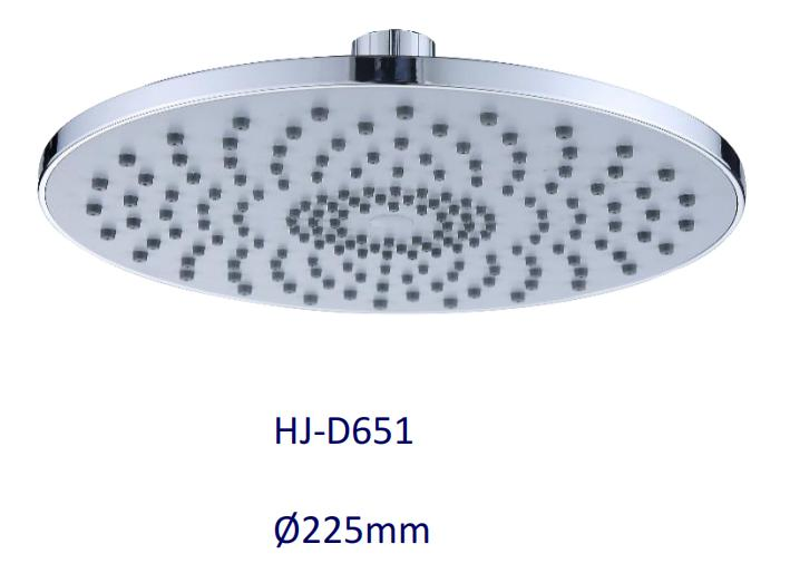 225*225mm Round Plastic Shower Head for Bathroom Set