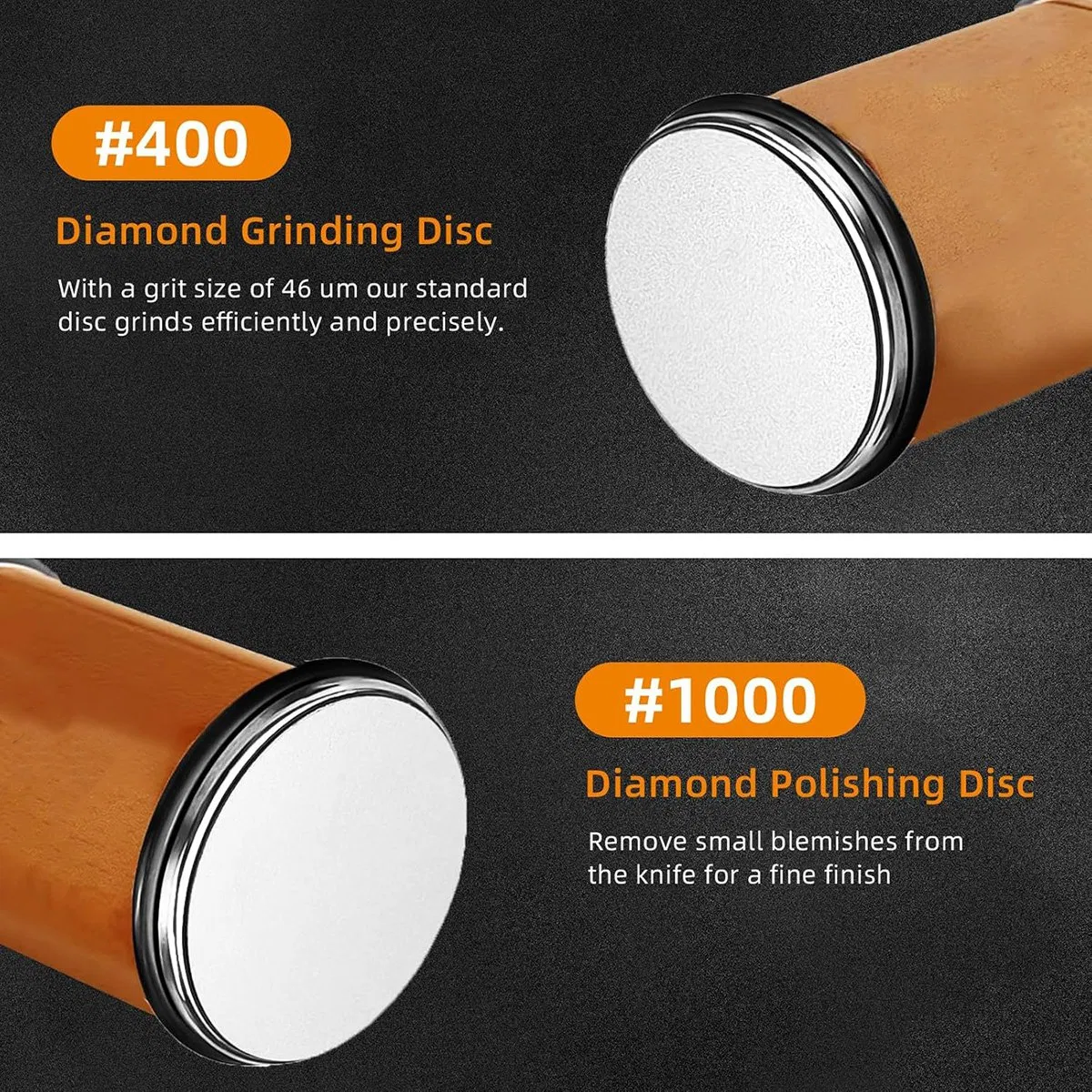 Ds-9910 Knife Sharpener Tool, Rolling Knife Sharpener Kit Four-Sided Grindstone Knife Sharpening with Diamonds and Ceramic for Steel of Any Hardness
