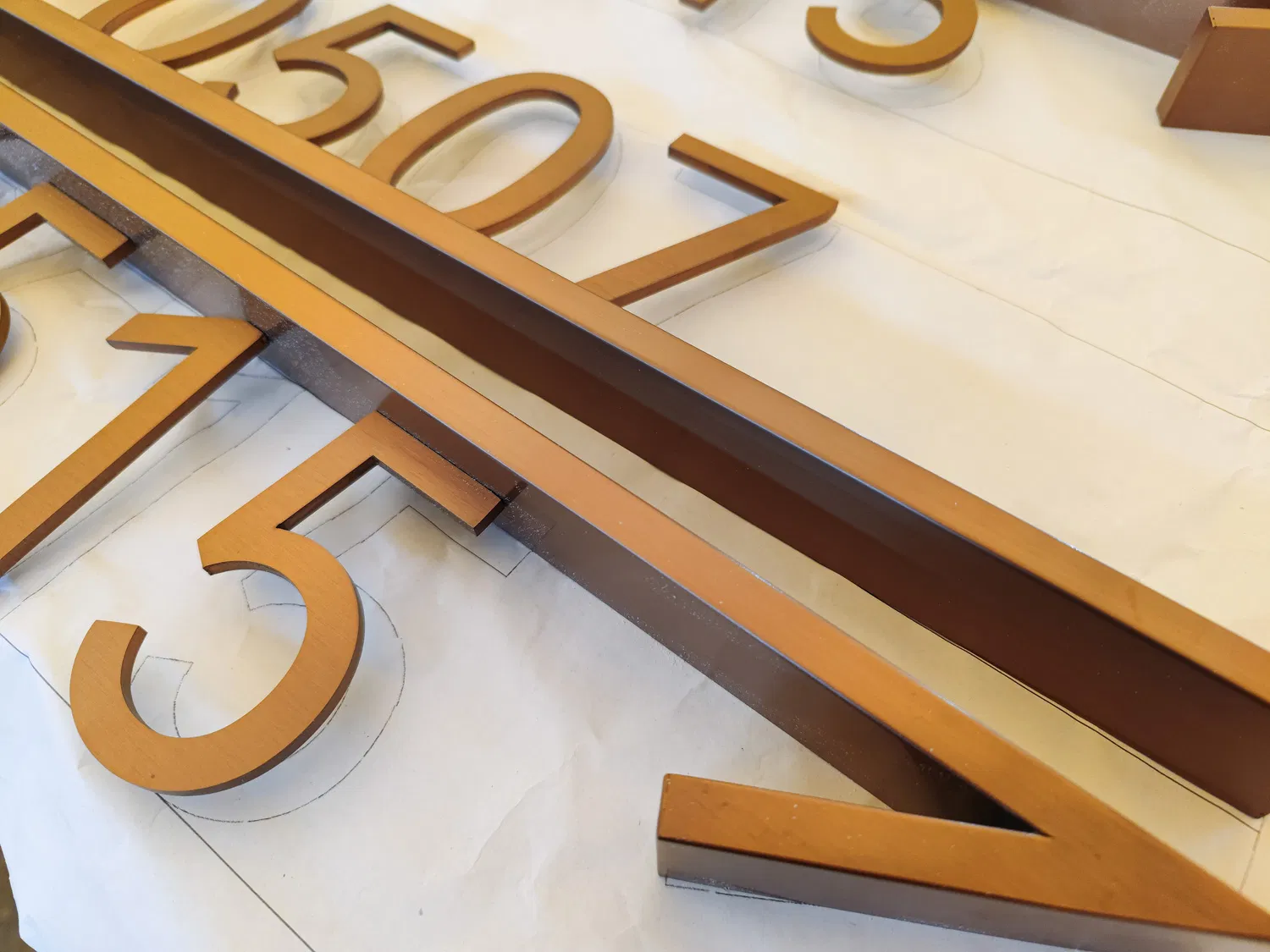 Door Number Sign Stainless Steel Arrow Metal Letter Sign