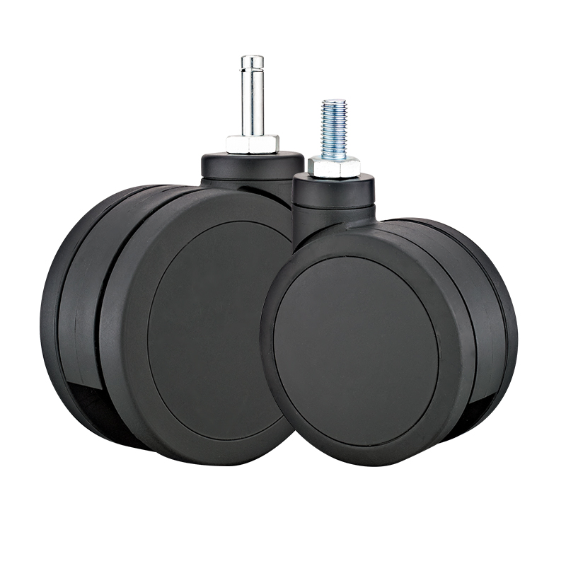 75mm100mm125mm Hospital Medical Beds Full-Plastic PU Twin Caster Type a Medical Equipment Wheels