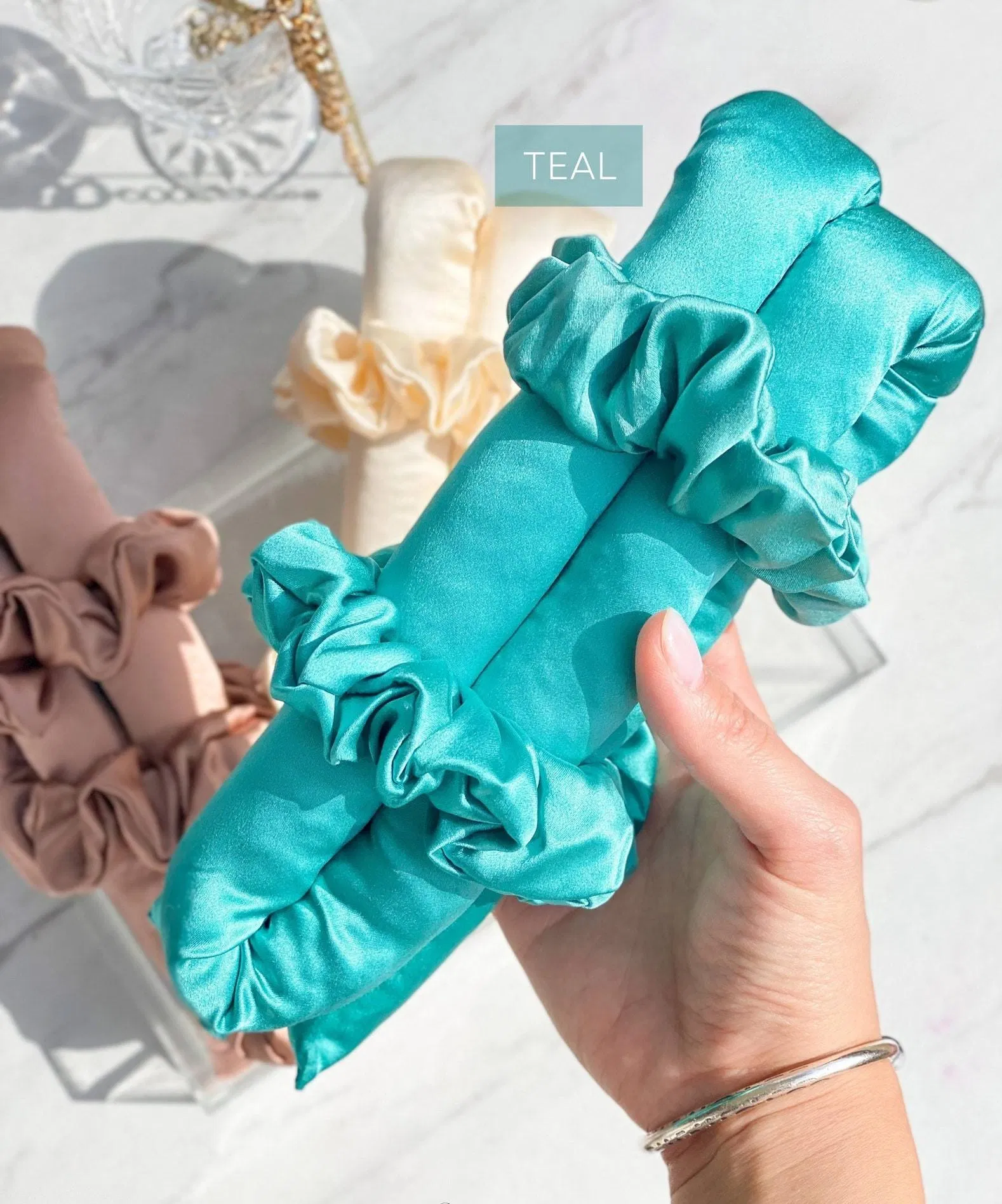 New Arrival Popular Style 100% Mulberry Silk Heatless Hair Curler with Scrunchies