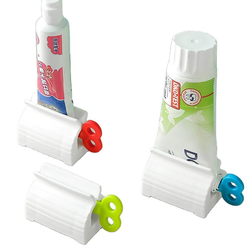 Rolling Tube Dispenser Toothpaste Seat Holder Stand Rotate Toothpaste Squeezer for Bathroom