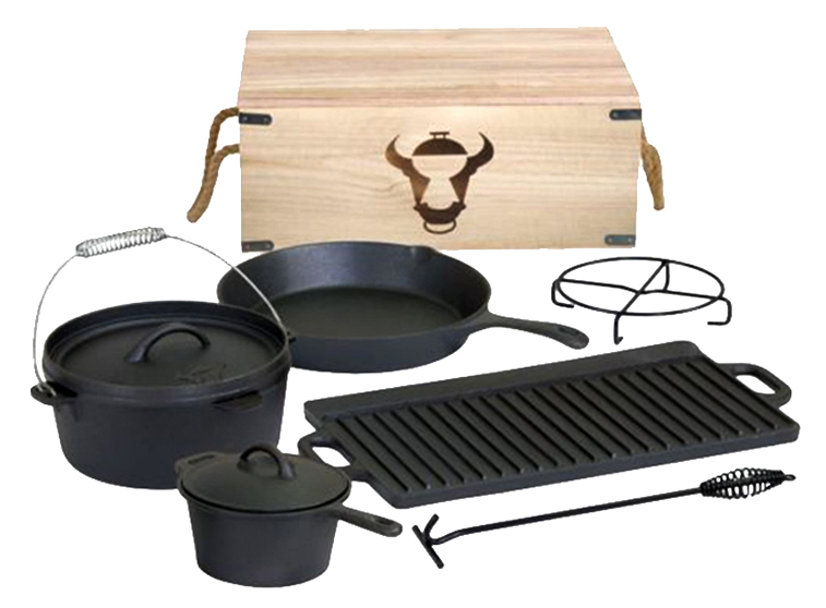 Чугунная утятница 4 кварты, 6 шт, для кемпинга