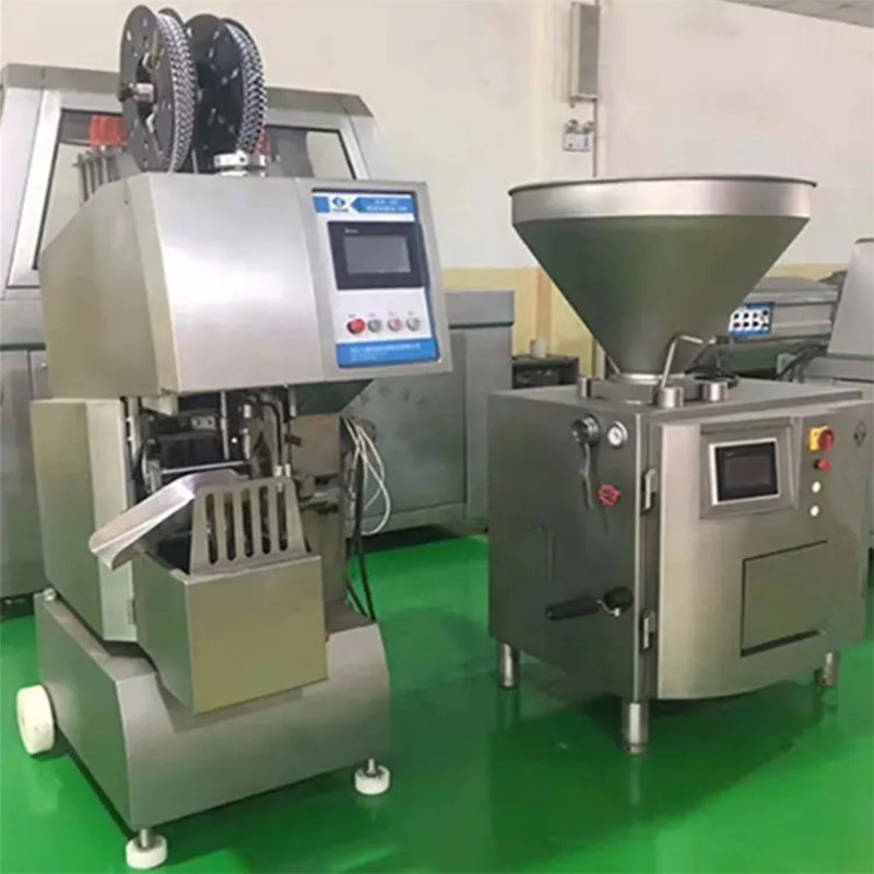 Electric High Capacity Vacuum Sausage Stuffer Linker Sausage Tying Machine Meat Quantitative Filling Machine