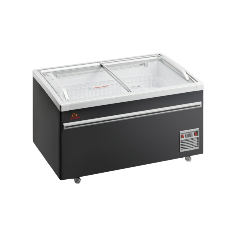 Top Commercial Supermarket Combined Copper Tube Evaporator Automatic Defrosting Low-Emissivity Glass Door Digital Thermostat Refrigerator Freezer