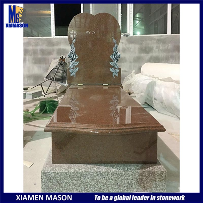 European Tombstones with Nice Carving Headstones Granite Monument