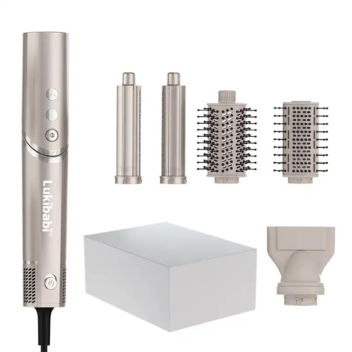 8 in 1 Hair Dryer Brush Curler Hair Straightener Comb Negative Ion Foldable High Speed BLDC Hair Blow Brush Dryer