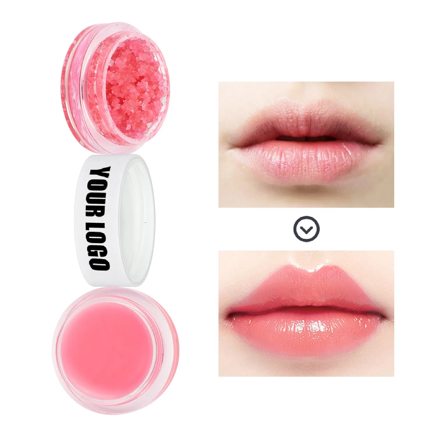 Hot Selling Natural Lip Skin Care Set Lip Scrub Hydrating Moisturizing Lip Balm