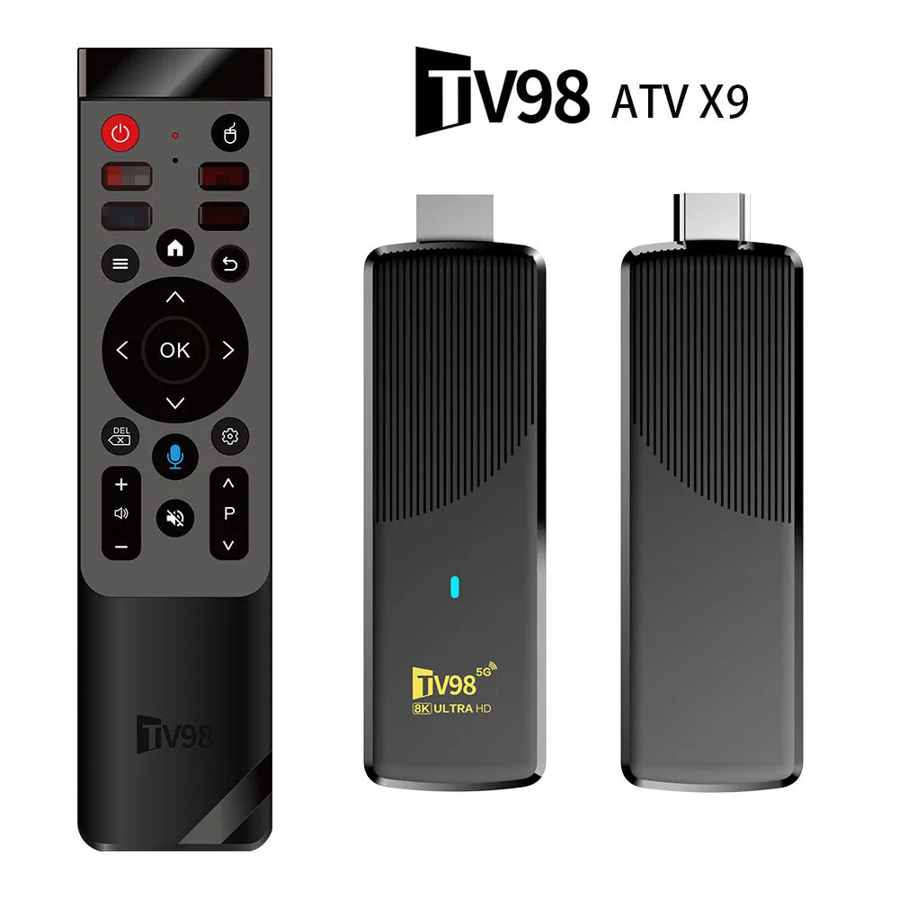 TV Stick ATV X9: Android 14, 2ГБ+16ГБ, 8K, Bluetooth 5.0