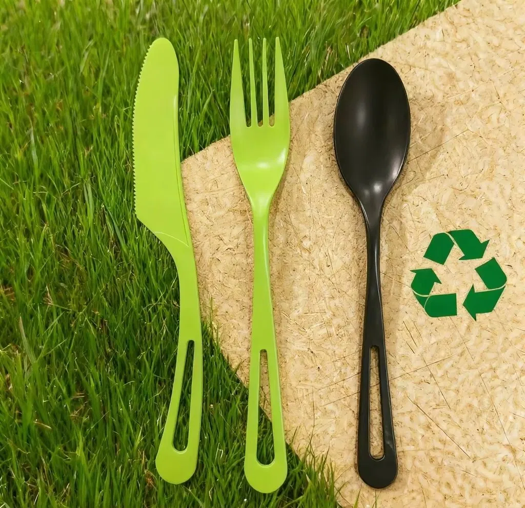 Eco Friendly Customizable PLA Fork Spoon Set Disposable Utensils