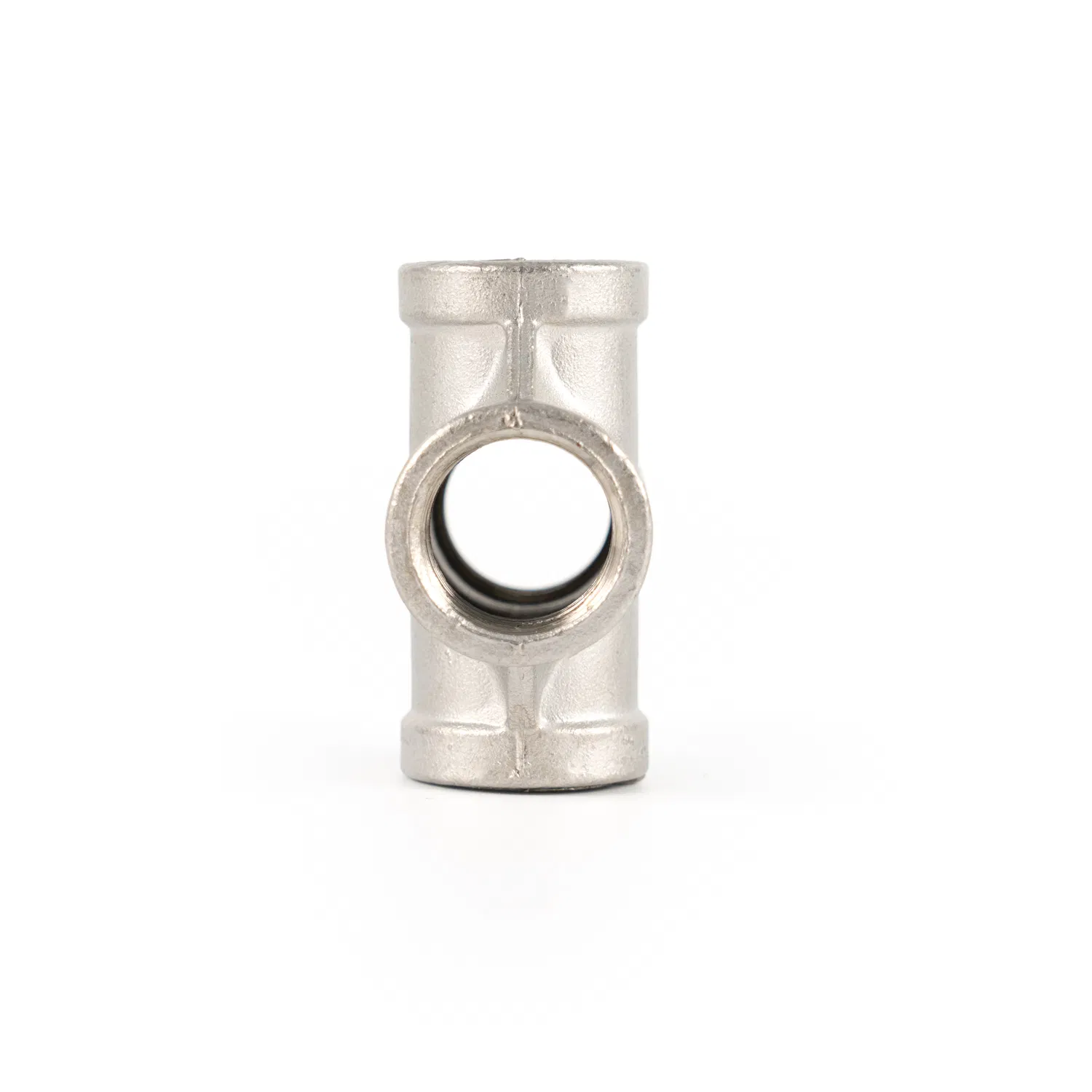 SS304 Stainless Steel Cross, Female Connection, Casting Texture, Durable