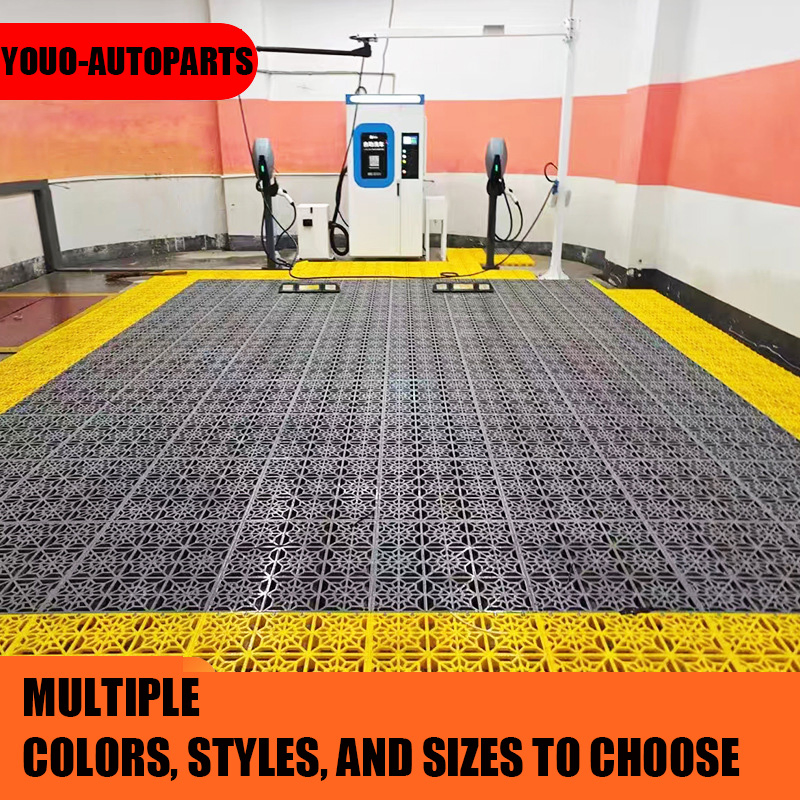 Пластиковая плитка для гаража, модульная, противоскользящая