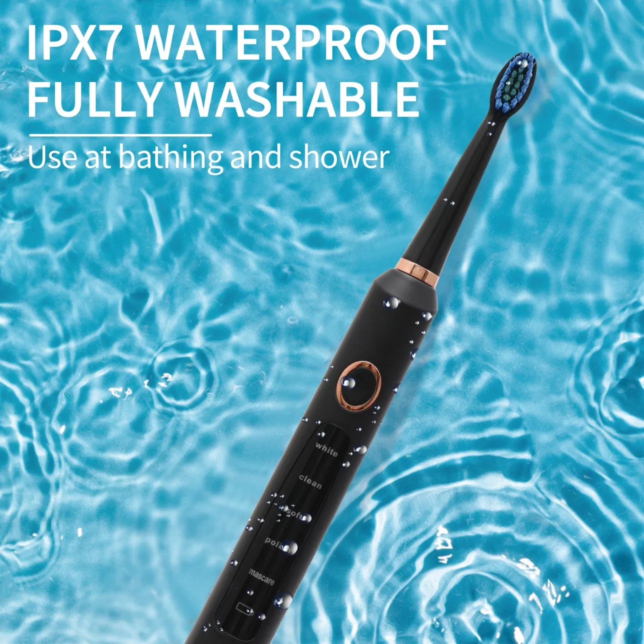 Wholesale Price Electric Toothbrush Waterproof Ipx7 Rechargeable Head Electric Toothbrushfor Adult