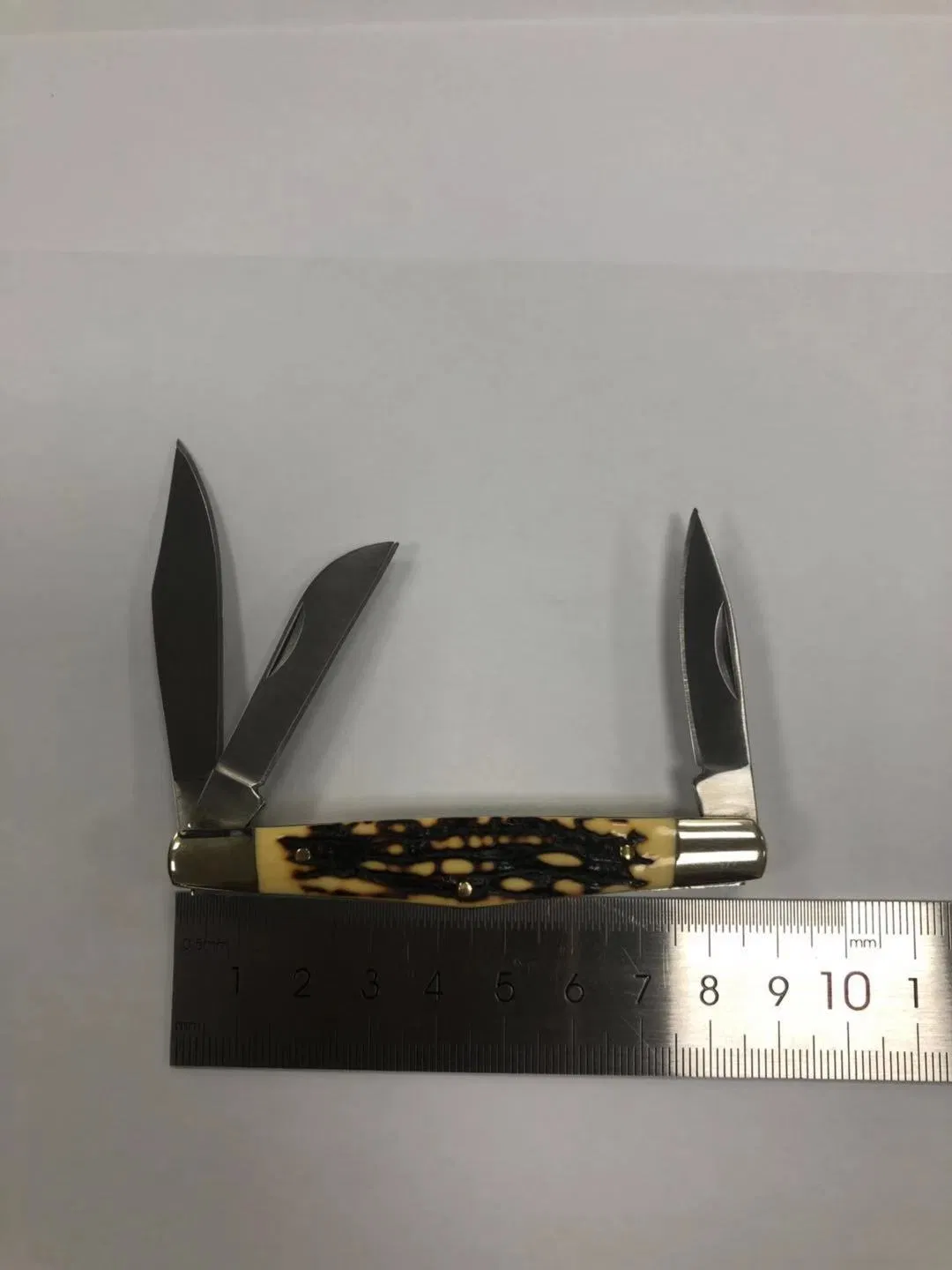 Pocket Knife with Jig Bone, Derlin, Stag Handle