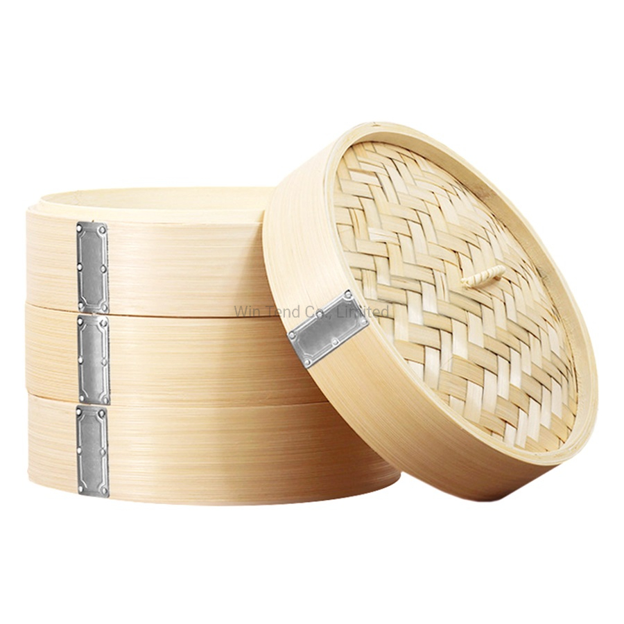 Бамбуковая пароварка для димсам и булочек