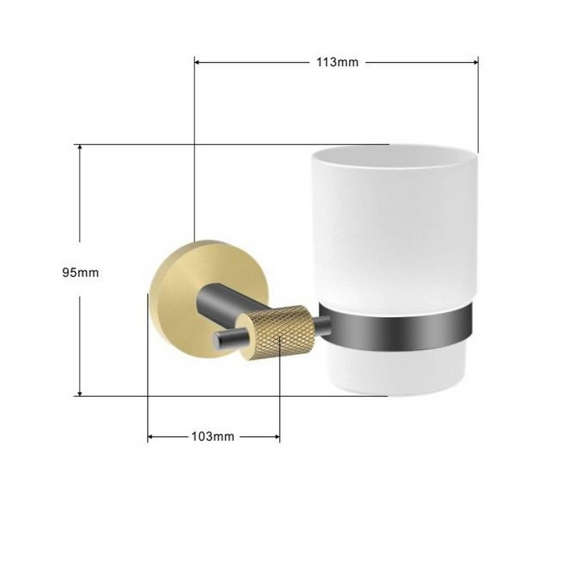 Anti-Rust Stainless Steel Toothbrush Cup Holder and Tumbler Rack Commercial Grade Finish