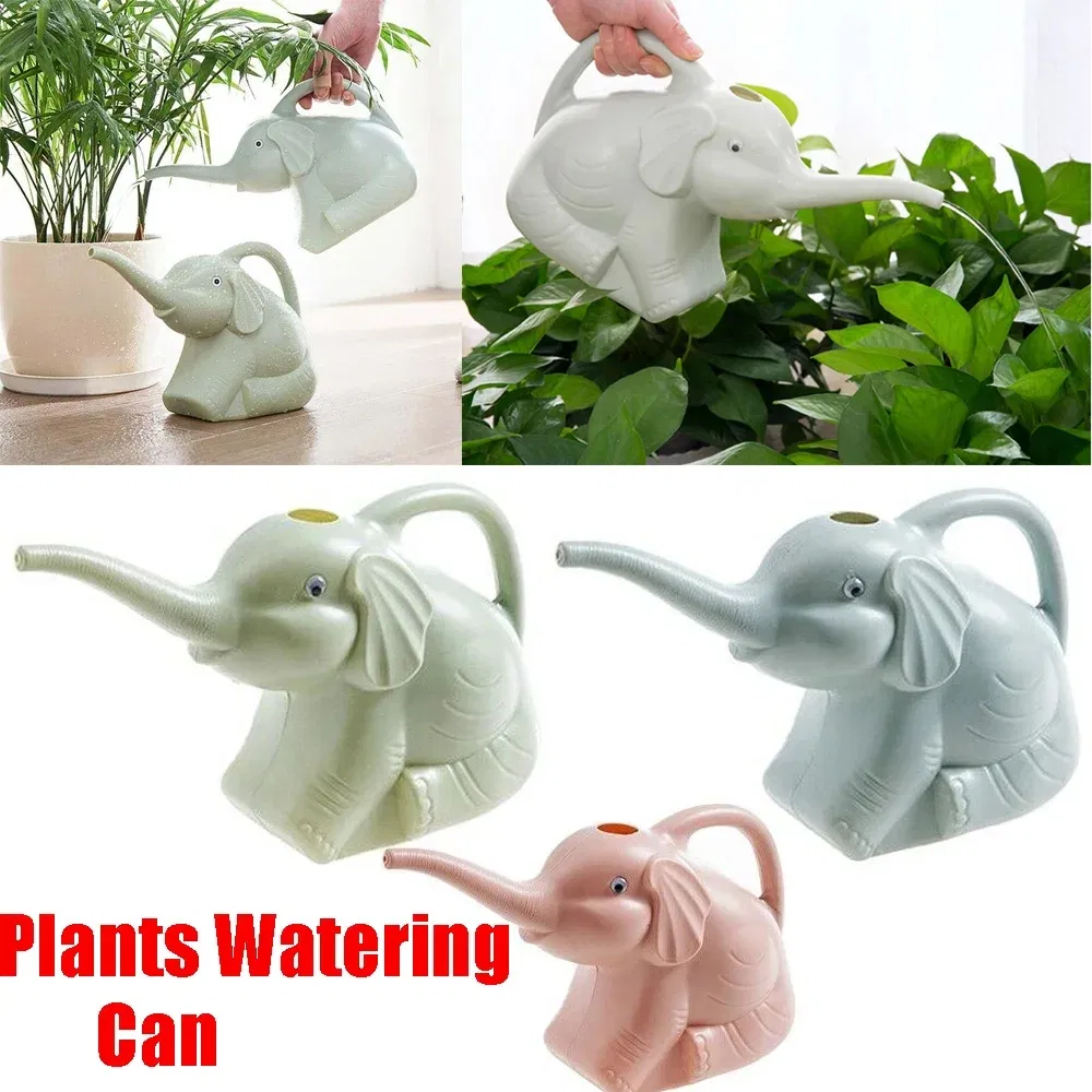 Garden Water Can Plastic Gardening Tool Cute Elephant Dinosaur Shape Lawn Watering Pot for Home Plant Flower Bonsai Irrigation