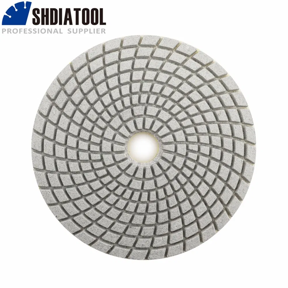 4" Diamond Wet Flexible Polishing Pads White Bond B#200