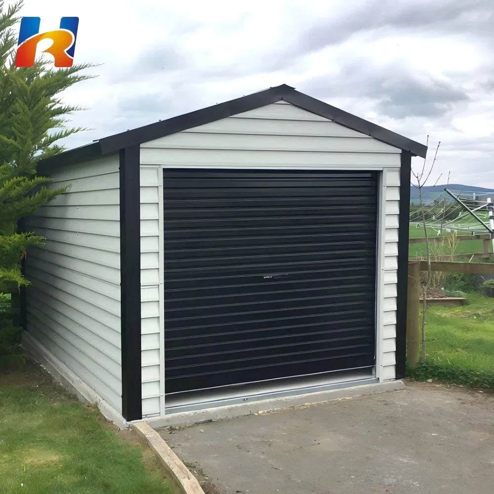 Customizable Modular Shed Steel Garage Buildings with Light Steel Galvanized Frame and Easy Assembly