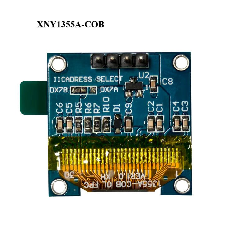 Маленький OLED дисплей 0.9 дюйма, синий, интерфейс I2C