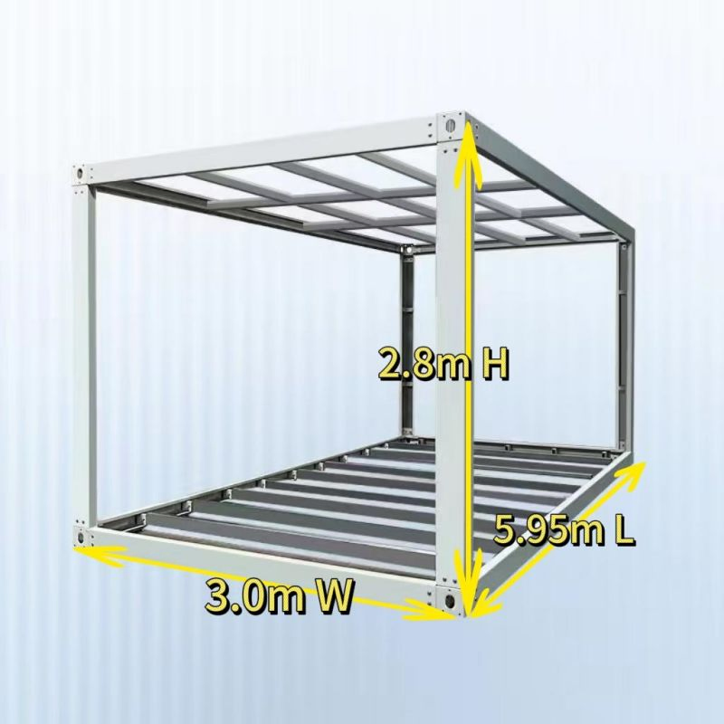 Customizable Prefabricated Portable Casa Modular Mobile Prefab Container House for Double Layer Buildings