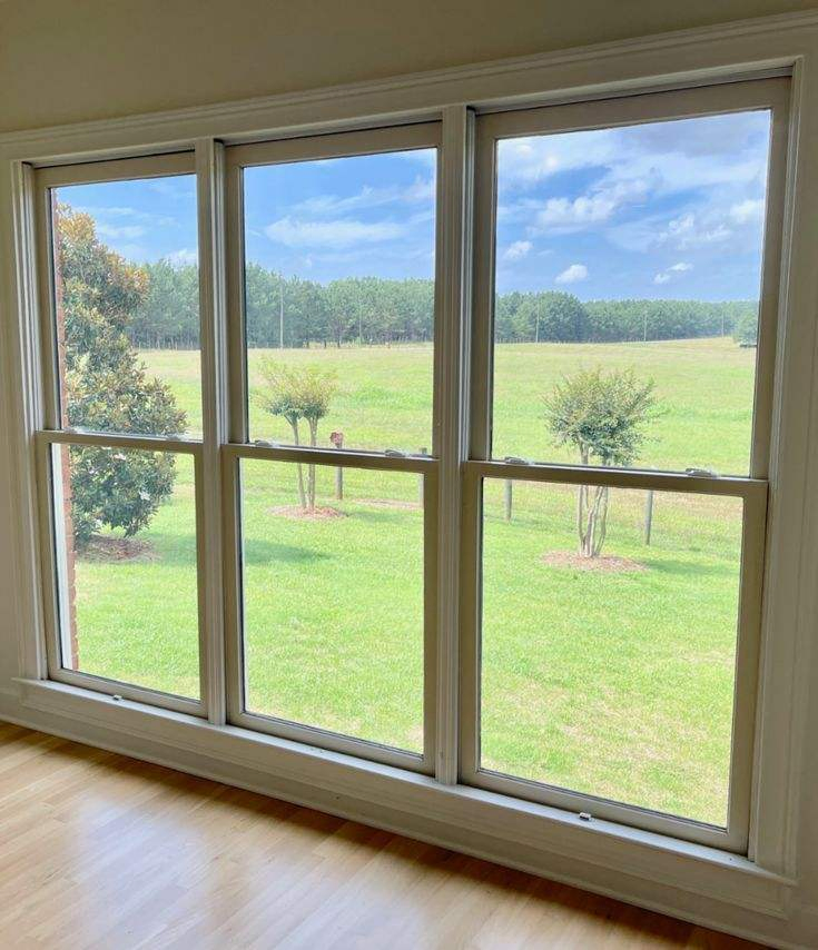 Cbmmart Modern Home Windows UPVC/Aluminum Double Glazed Glass Hung Windows